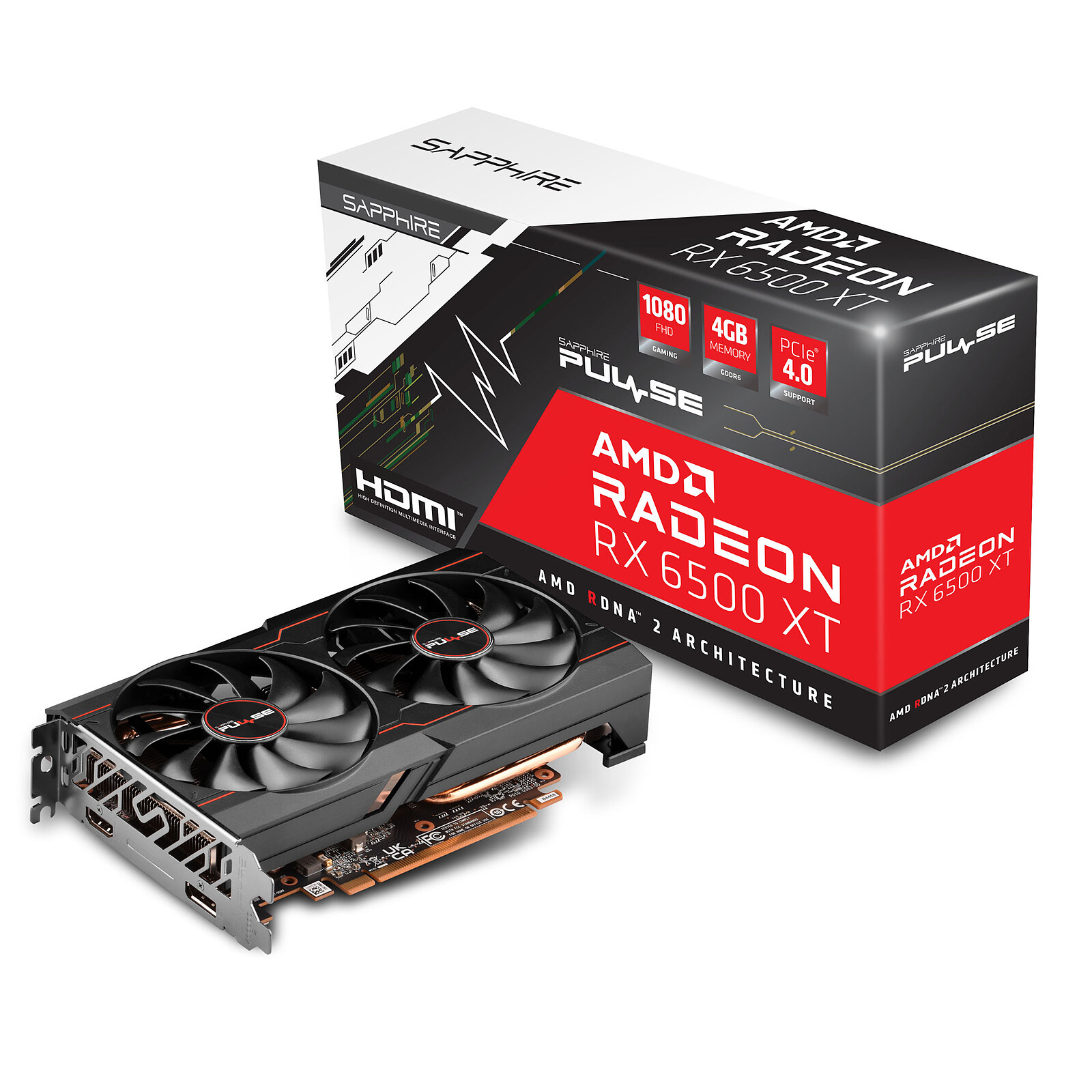 SAPPHIRE Sapphire PULSE AMD Radeon RX 6500 XT 4GB