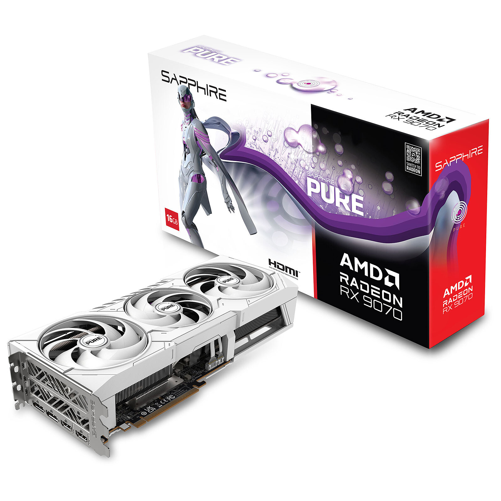 SAPPHIRE Sapphire PURE AMD Radeon RX 9070 16GB
