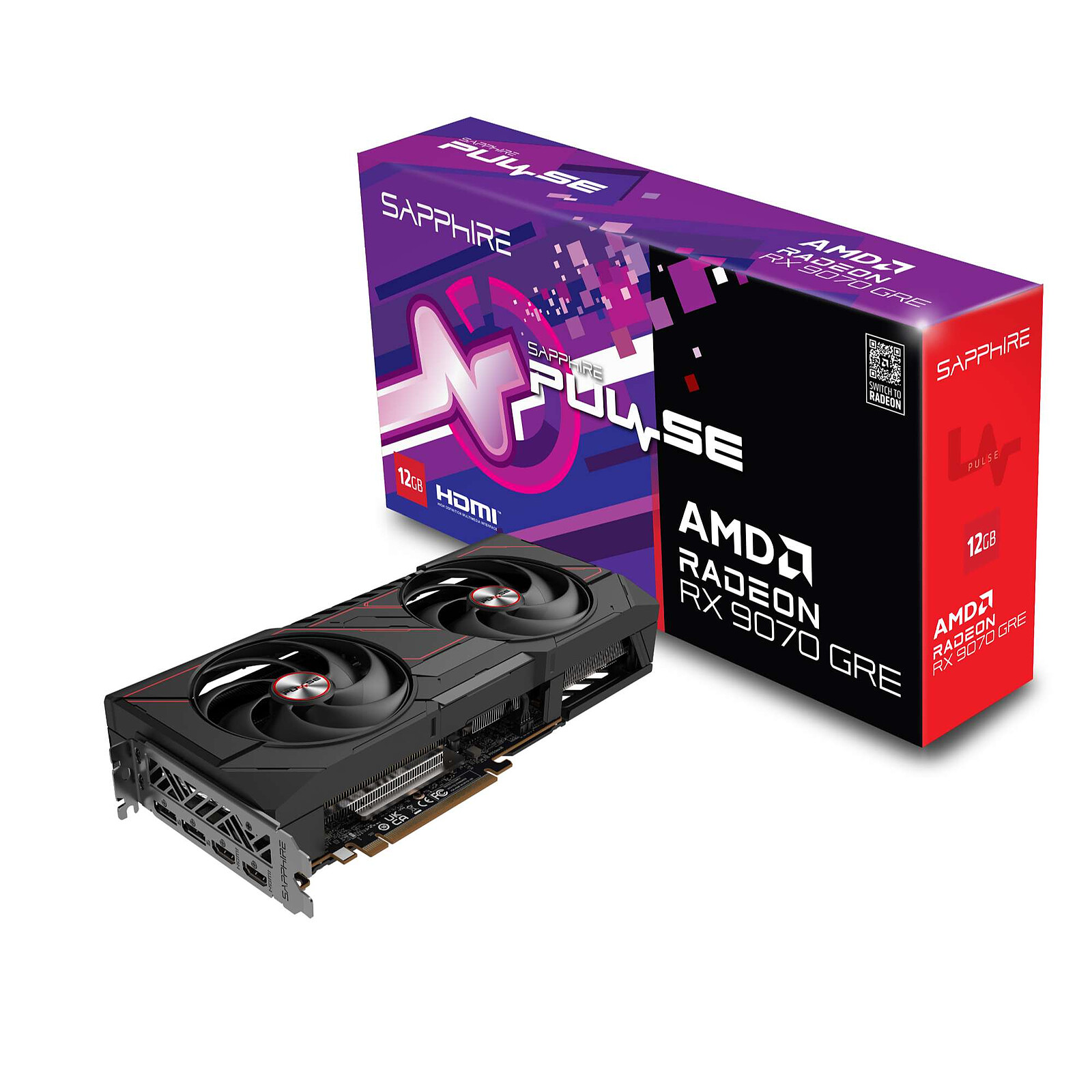 SAPPHIRE Sapphire PULSE AMD Radeon RX 9070 GRE Gaming OC 12GB