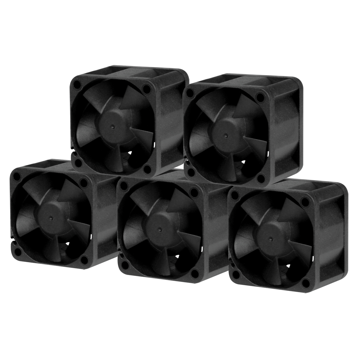 Arctic Lot de 5 Ventilateurs de serveur S4028-15K - 4cm (Noir)