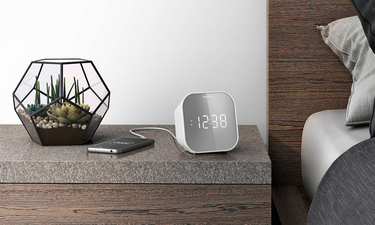 PHILIPS RADIO REVEIL FINITION MIROIR