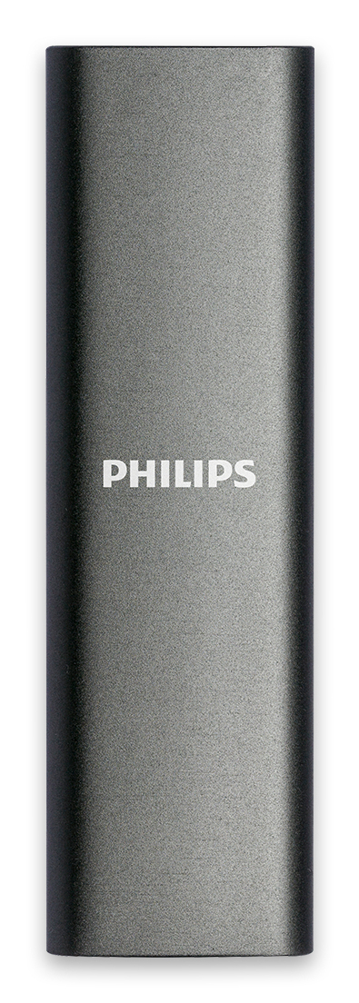 PHILIPS Disque dur externe FM02SS030P/00 2 To USB Type-C 3.2 Gen 1 Gris