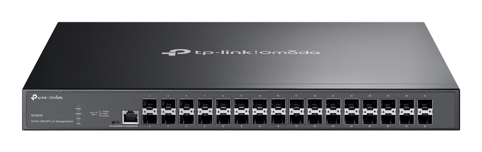 TPLINK Omada 32-Port 10GE SFP+ L2+ Managed Switch