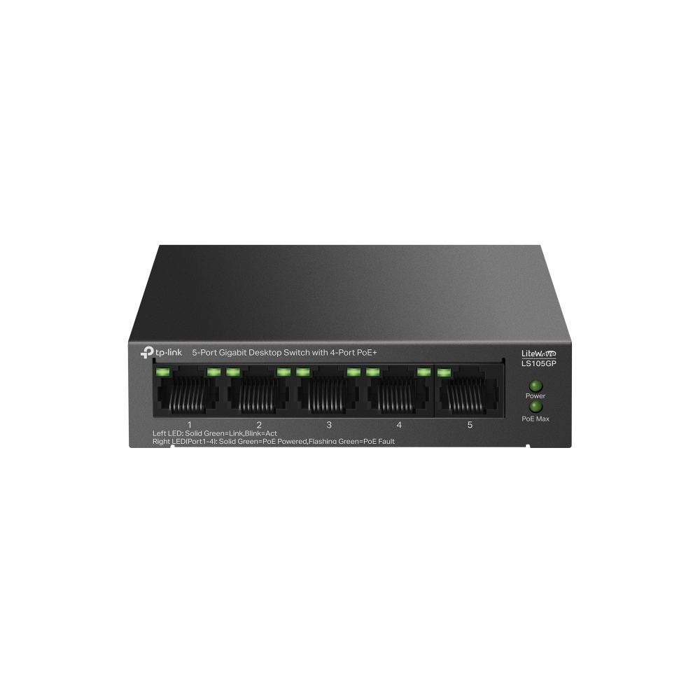 TPLINK 5-Port Gigabit Desktop Switch with 4-Port PoE+