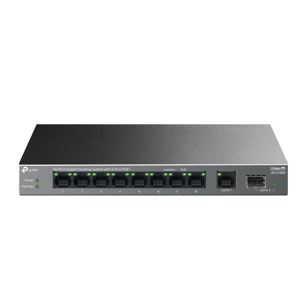 TPLINK 10-Port Gigabit Desktop Switch with 8-Port PoE+