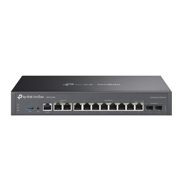 TPLINK Omada Multi-Gigabit VPN Router 2x 2.5G WAN/LAN RJ45 Port 2x Gigabit SFP WAN/LAN Port 8x Gigabit WAN/LAN RJ45 Ports