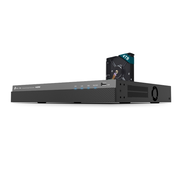 TPLINK Omada IPCam VIGI NVR2016H-16MP-4TB 16 Channel PoE+