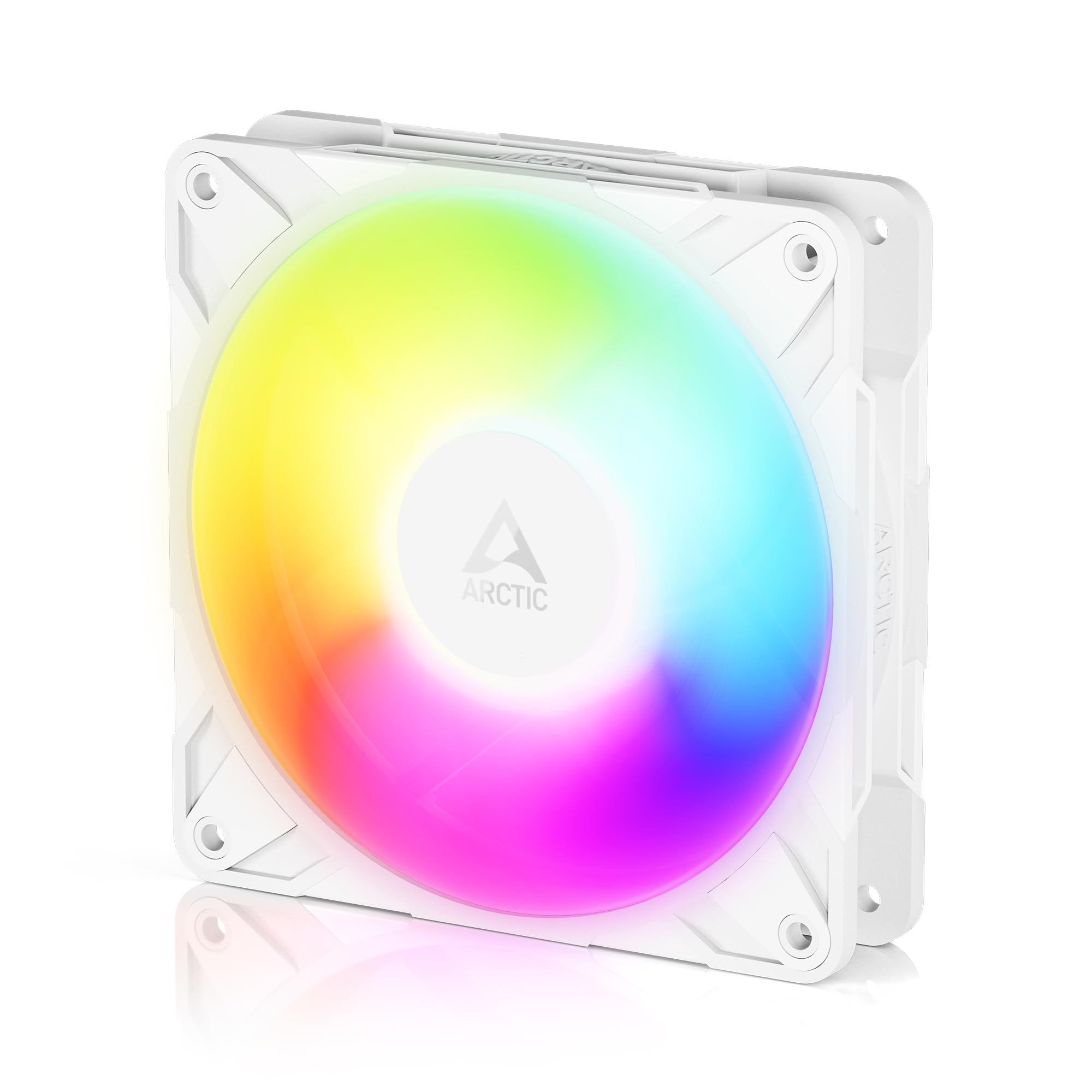 ARCTIC SILVER Ventilateur de boitier  P12 Pro Reverse RGB - 12cm (Blanc)