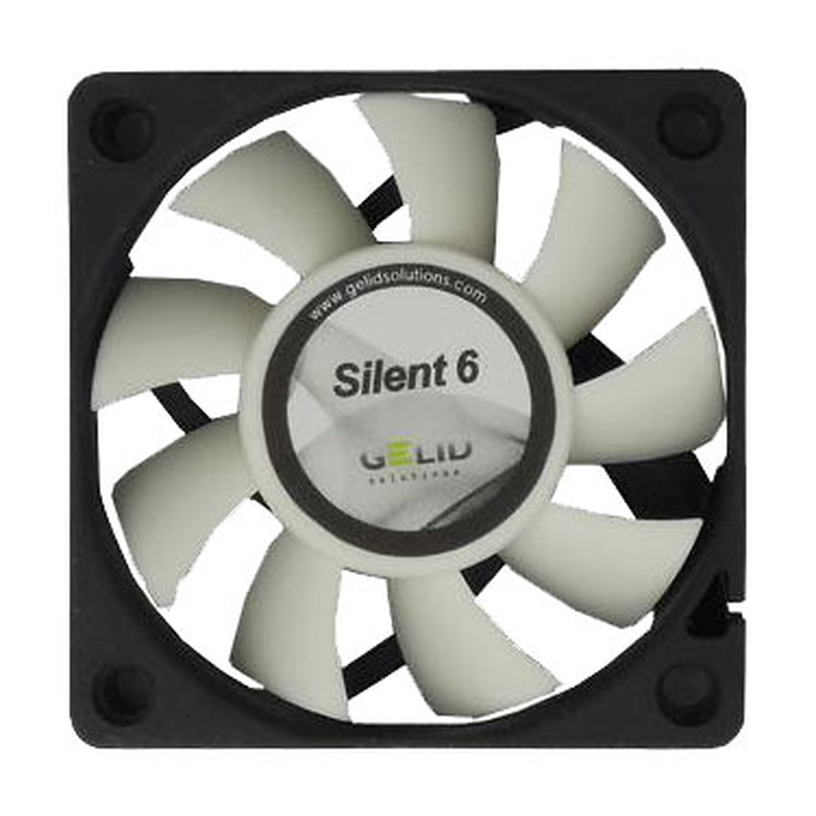 Gelid Ventilateur de Boîtier Silent 6 60mm Silencieux