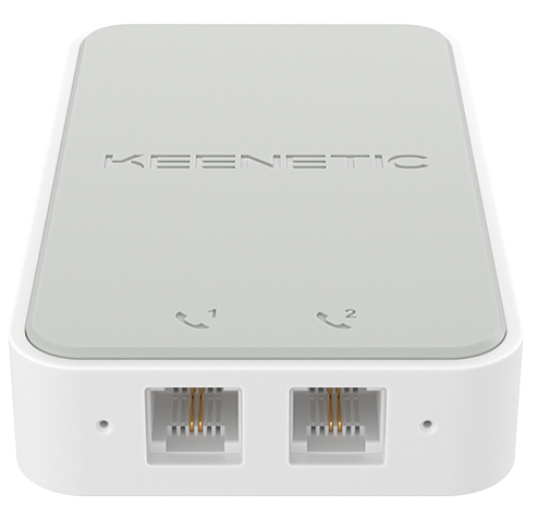 Keenetic Adaptateur USB  Linear 2 ports RJ-11 FXS VoIP SIP blanc gris