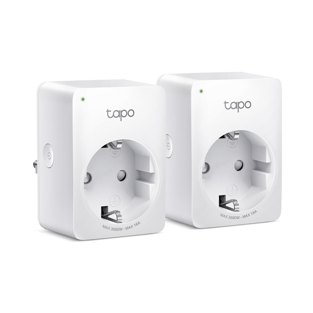 TPLINK Tapo P110 Mini Smart Wi-Fi Socket Energy Mon itoring 2-Pack