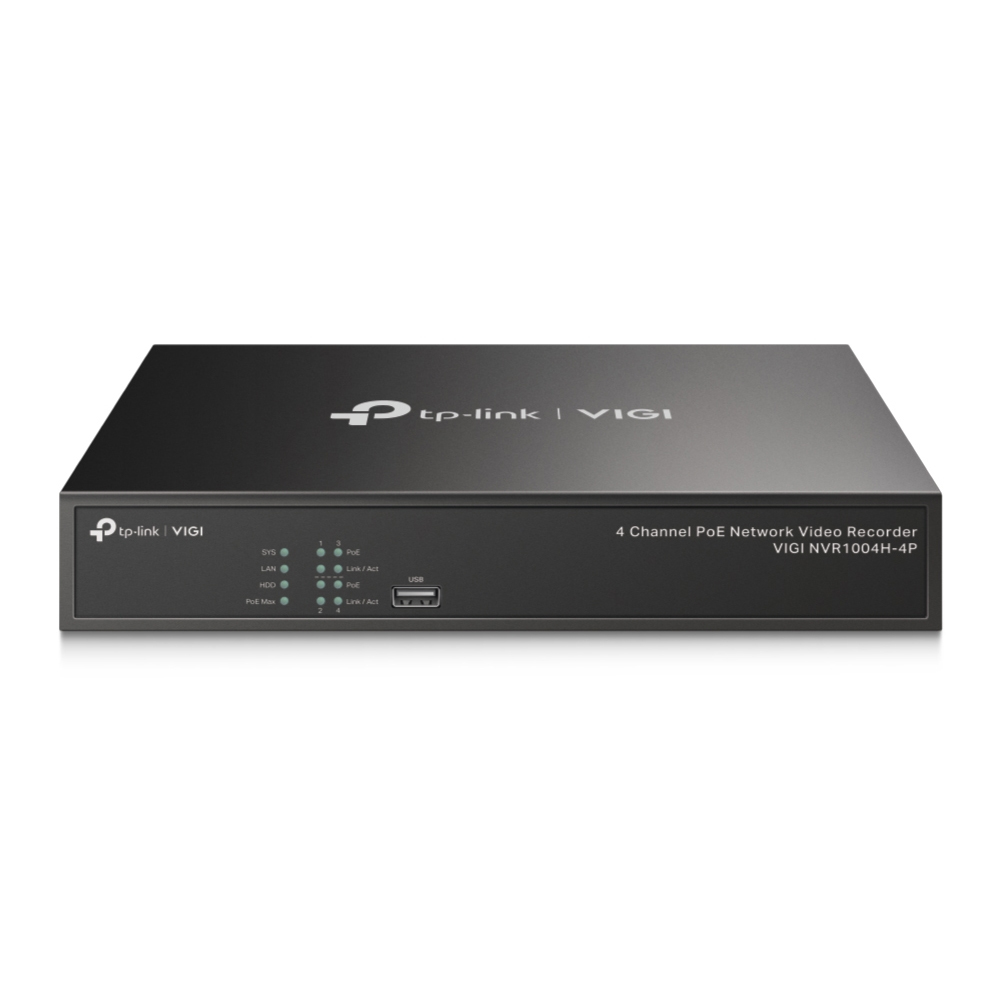 TPLINK VIGI NVR1004H-4P 4 Channel PoE Network Video Recorder