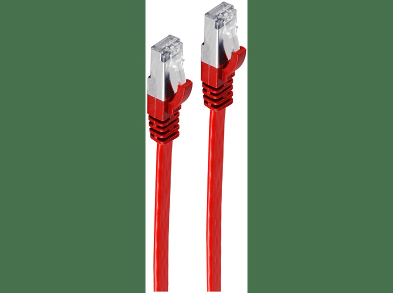 SHIVERPEAKS Shiverpeaks RJ45 Patchkabel U/UTP mit CAT7 Rohk., rot 1m