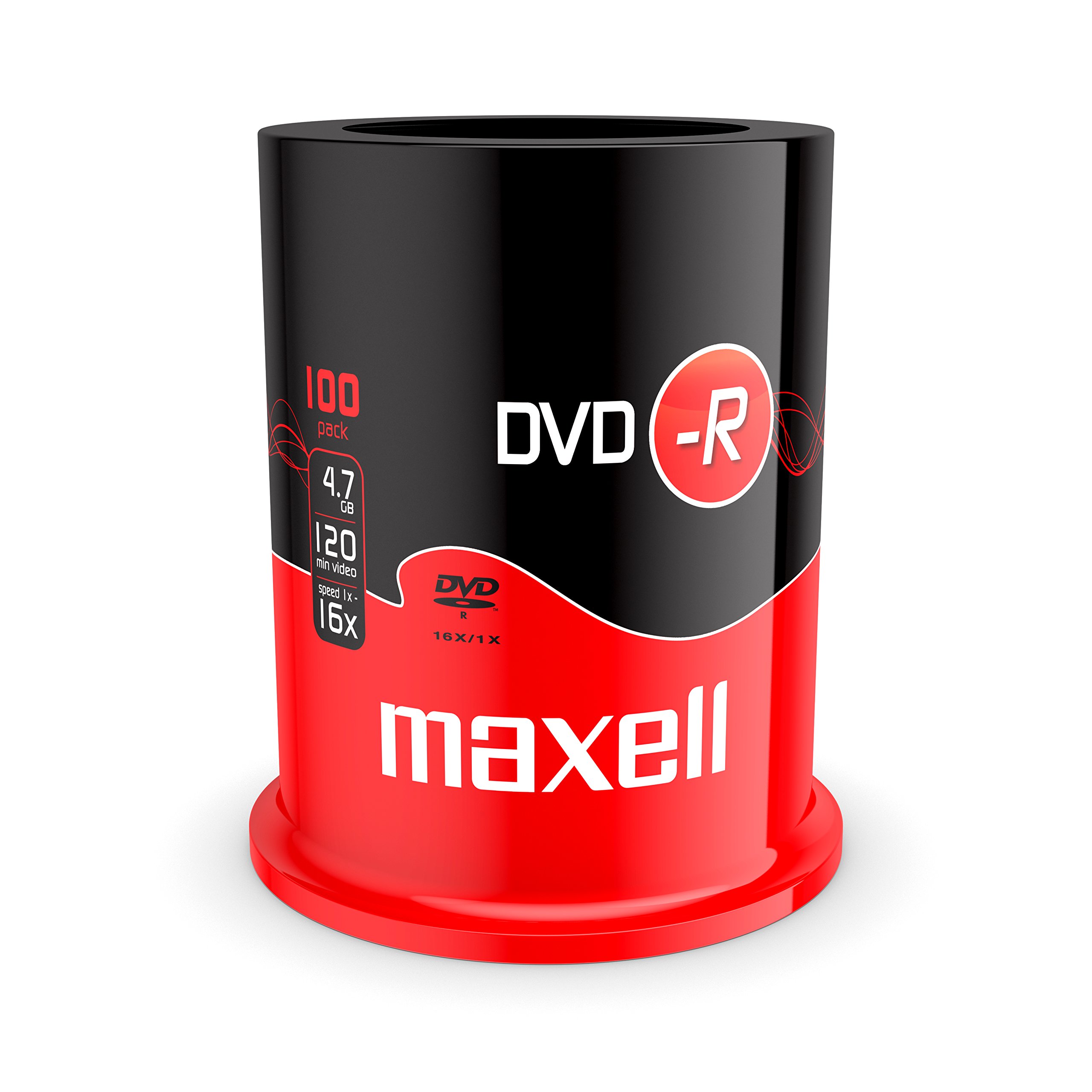MAXELL DVD-R 4.7GB 120min 16x speed, Cakebox 100