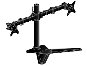 IIYAMA Support de bureau flexible pour deux moniteurs