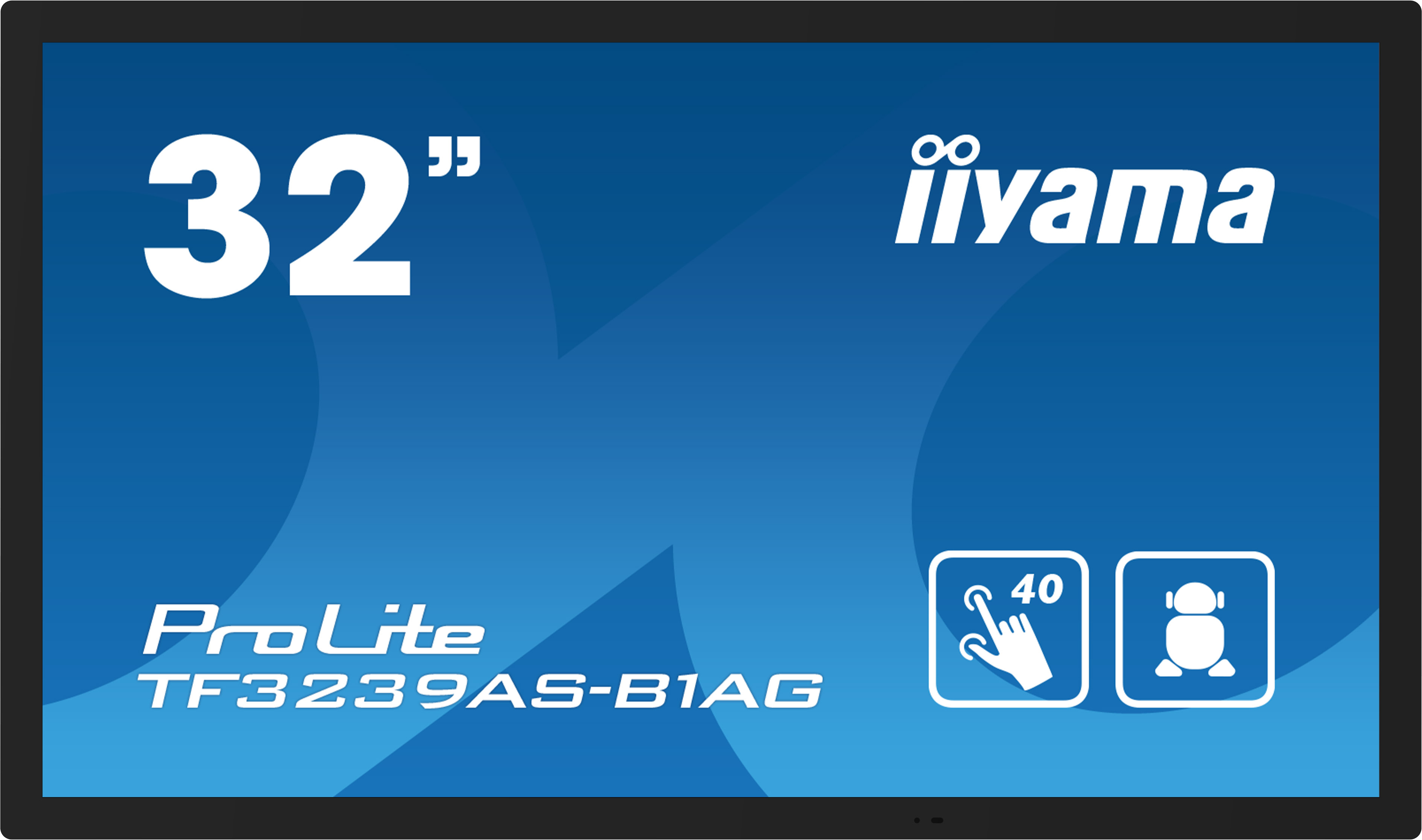 IIYAMA Modèle : LFD 32 Tactile PCAP 40 points IPS LED 24/7 1920x1080 2xHDMI DisplayPort