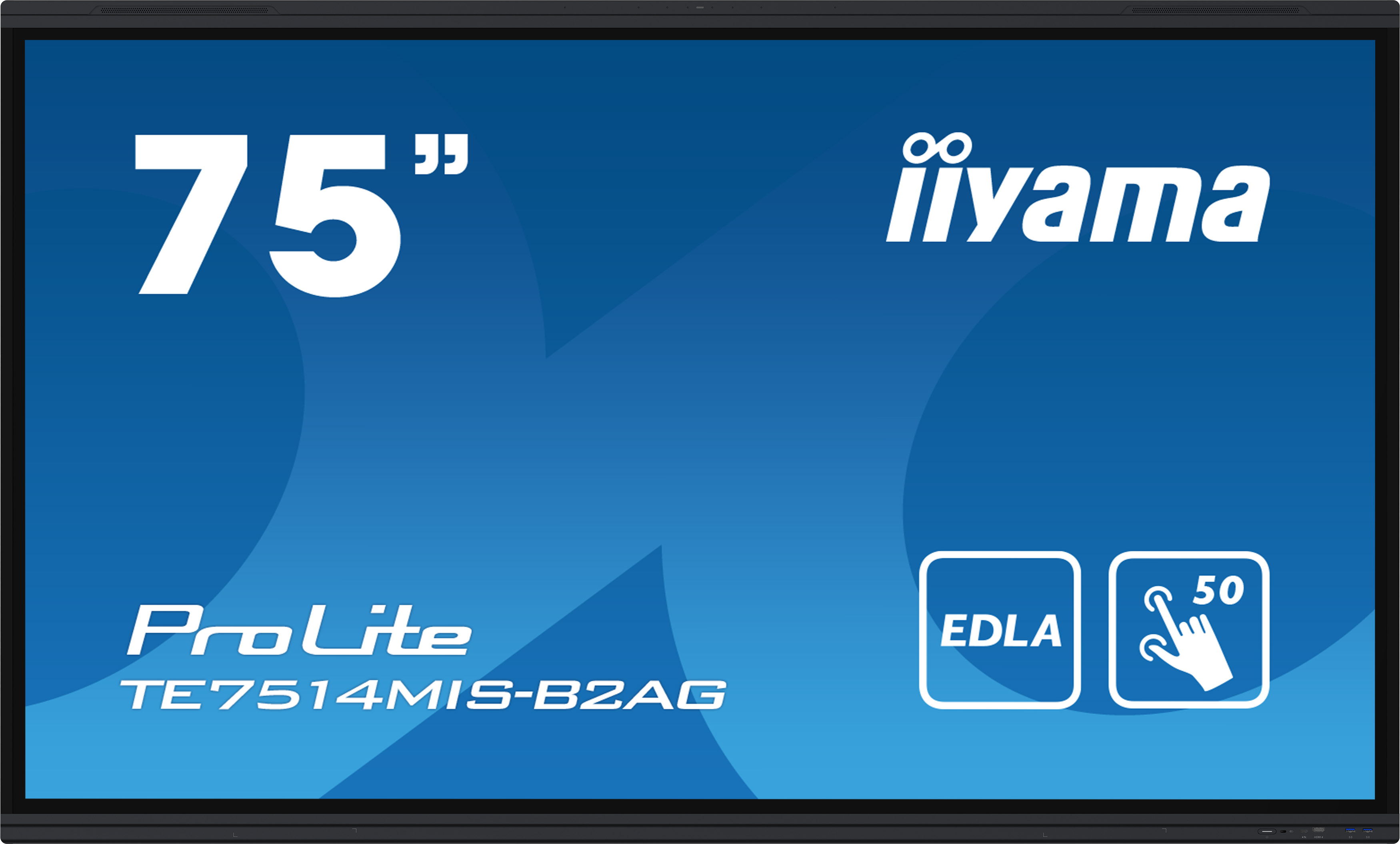 IIYAMA LFD 75 dalle VA anti-reflet 50 points 3840x2160 24/7 HPs 4xHDMI DP 2xUSB