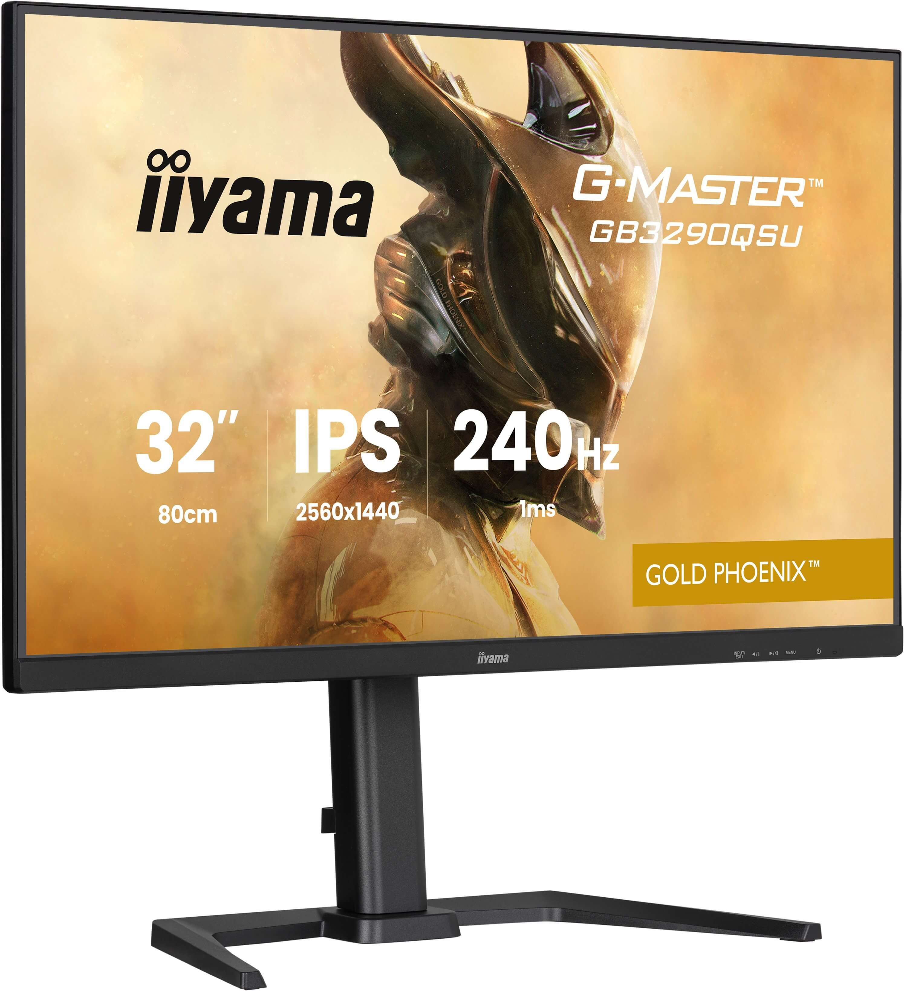IIYAMA Ecran 31.5 Noir 1ms G-MASTER Gold Phoenix 16:9 IPS 2560x1440 240Hz Displ