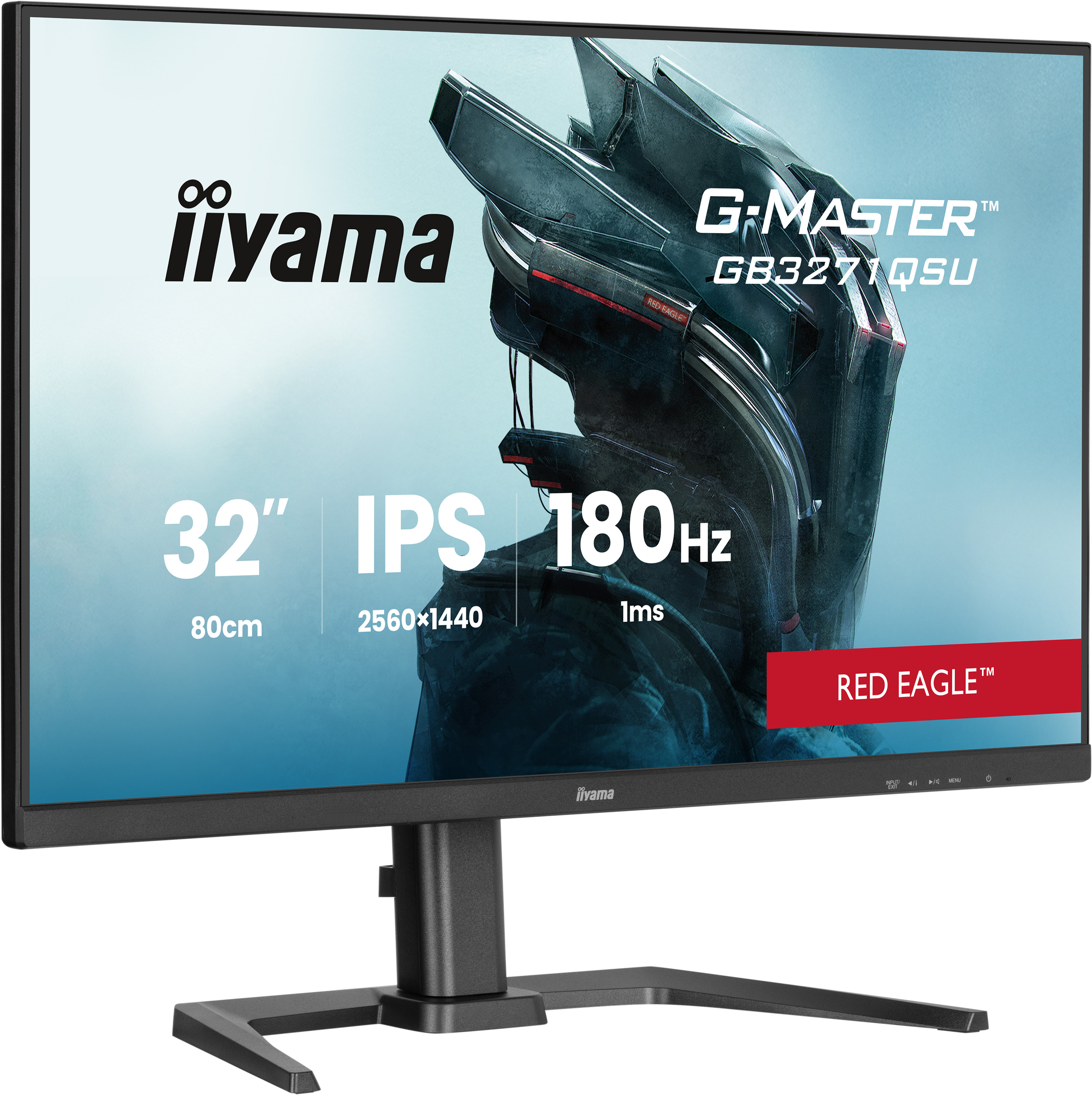 IIYAMA Ecran 31.5 1ms G-MASTER Red Eagle 16:9 IPS 2560x1440 180Hz 400cd/m Disp