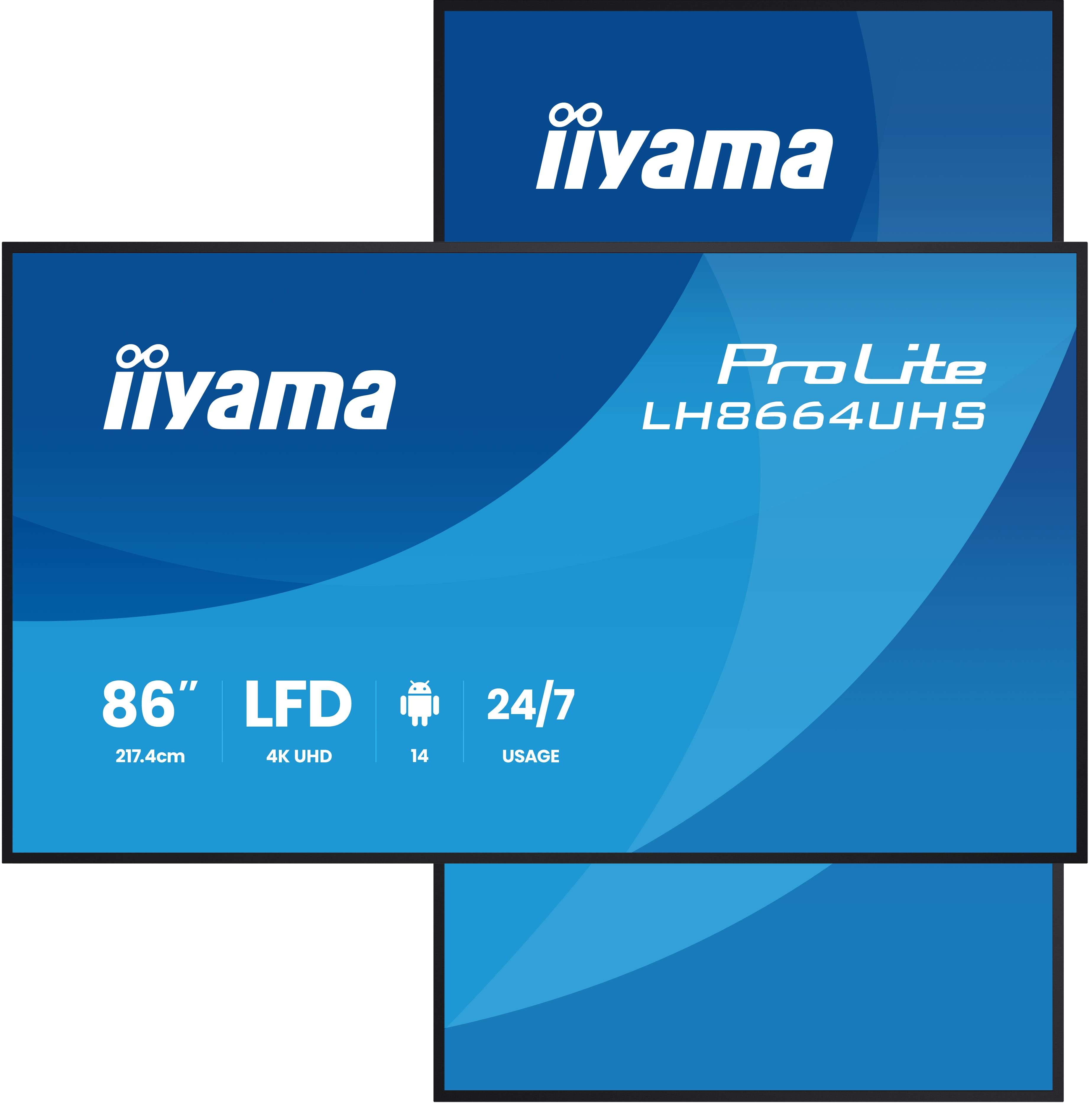 IIYAMA Écran Professionnel 86 Pouces 4K UHD Dalle IPS USB-C