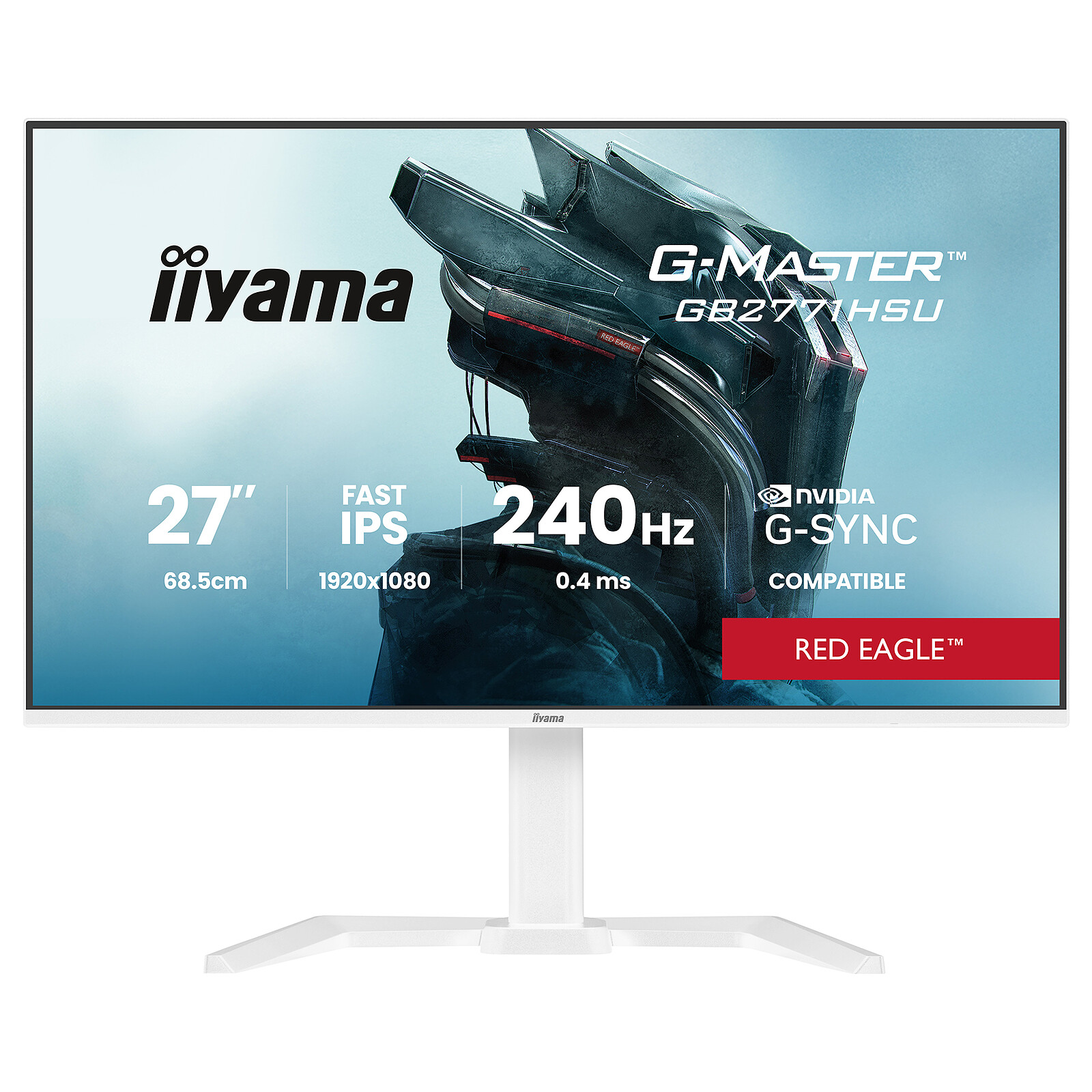 IIYAMA Écran PC Gamer 27 Pouces 165Hz Full HD IPS Blanc