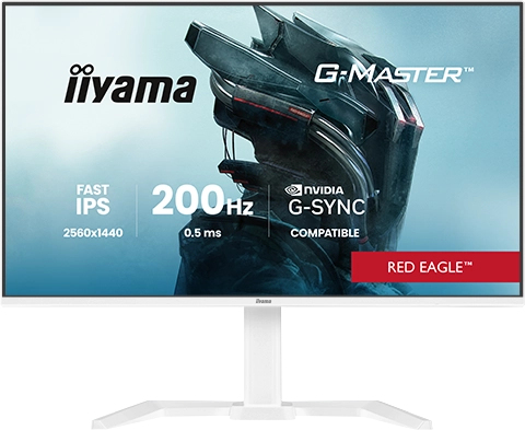 IIYAMA 27iWIDE LCD G-Master Red Eagle 2560 x 1440 QHD 200 Hz Fast IPS panelLED Bl. USB-Hub (2xOut v3.2 + 2xUSB-C(5 Watt)) Pivot Height Adjust.(15cm) 350 cd/m 1200:1 St