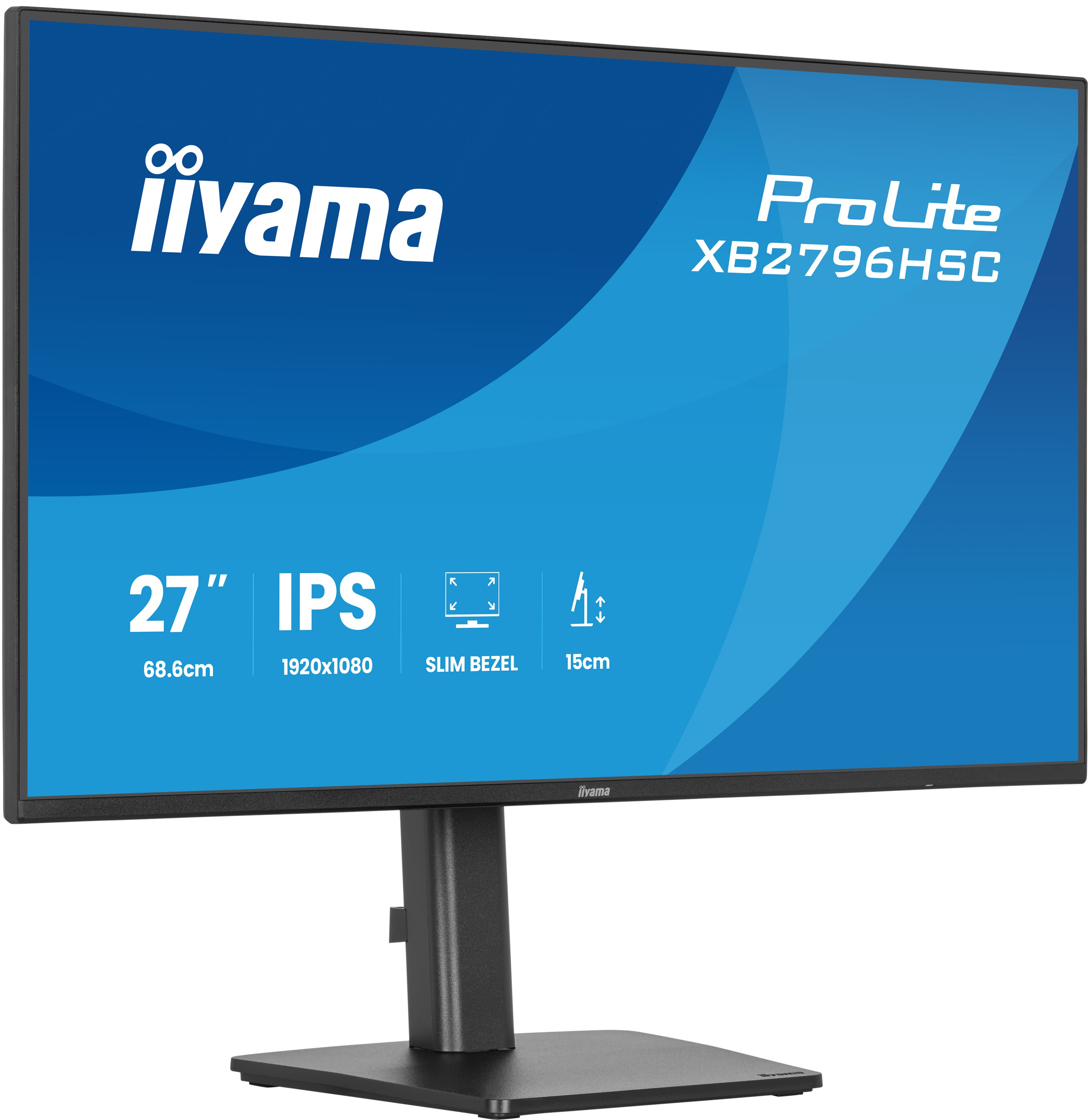 IIYAMA Écran PC 27 Pouces Full HD Dalle IPS 144 Hz avec Pied Réglable et Pivot