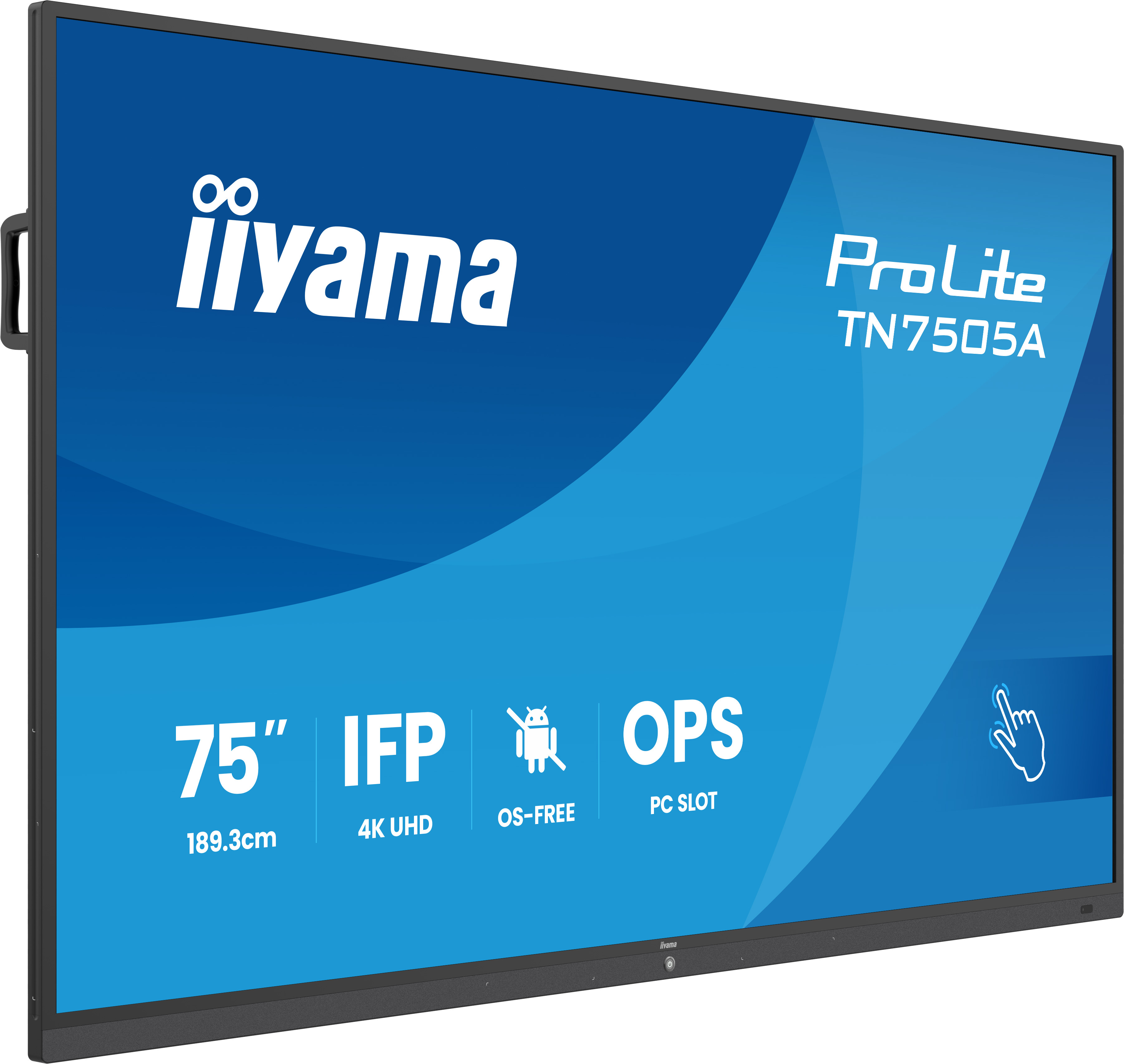 IIYAMA Écran Interactif Tactile 75 pouces 4K UHD Dalle IPS 40 Points