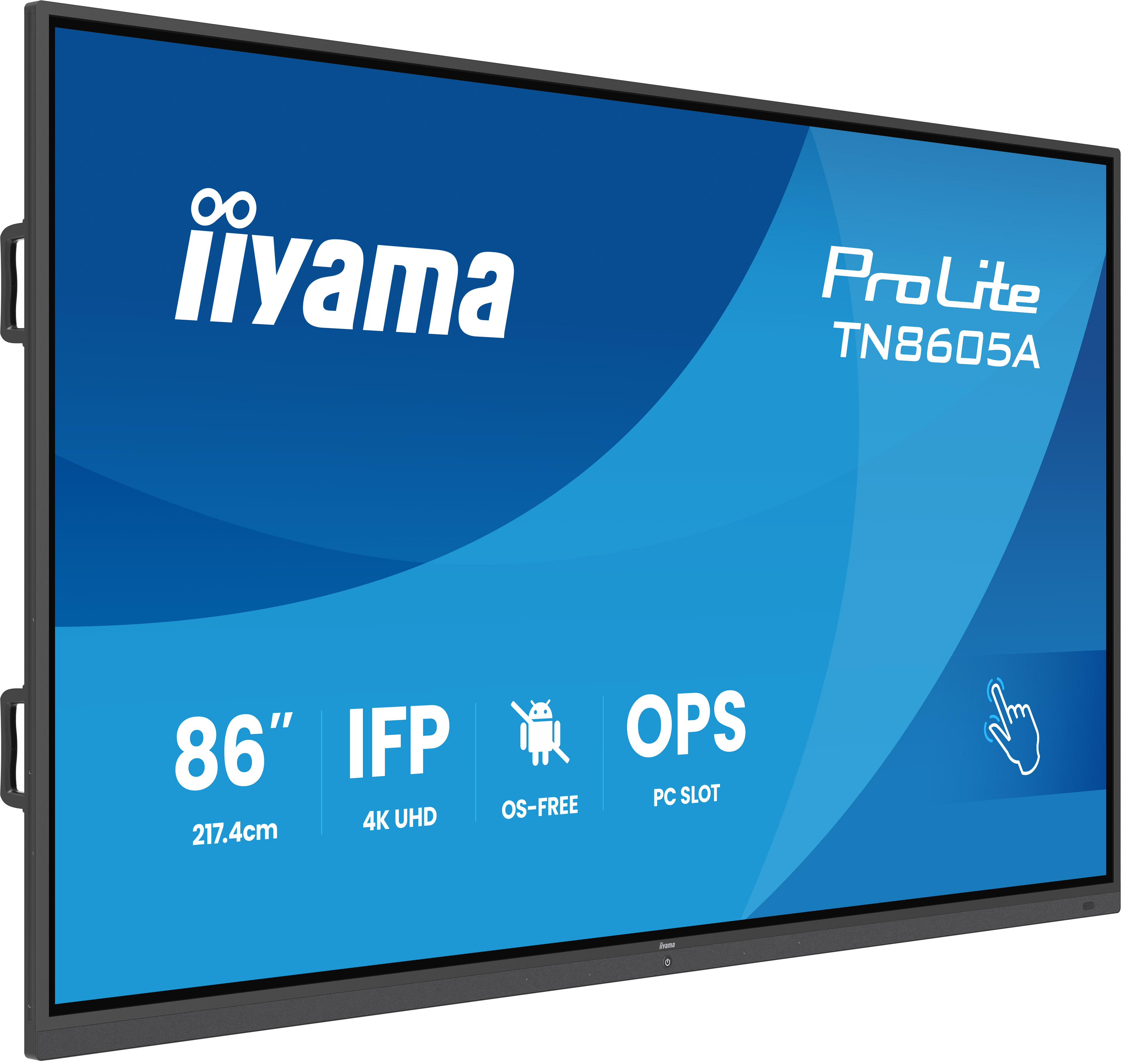 IIYAMA Écran Interactif Tactile 86 pouces 4K UHD Dalle IPS 40 Points de Contact