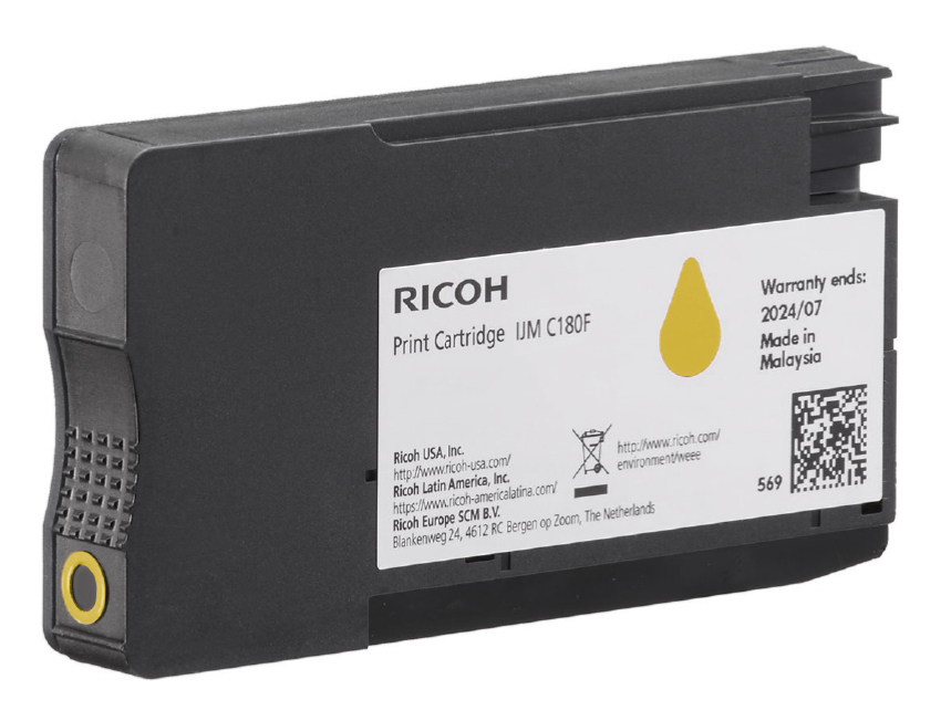 Ricoh Tinte IJM C180F yellow 408520