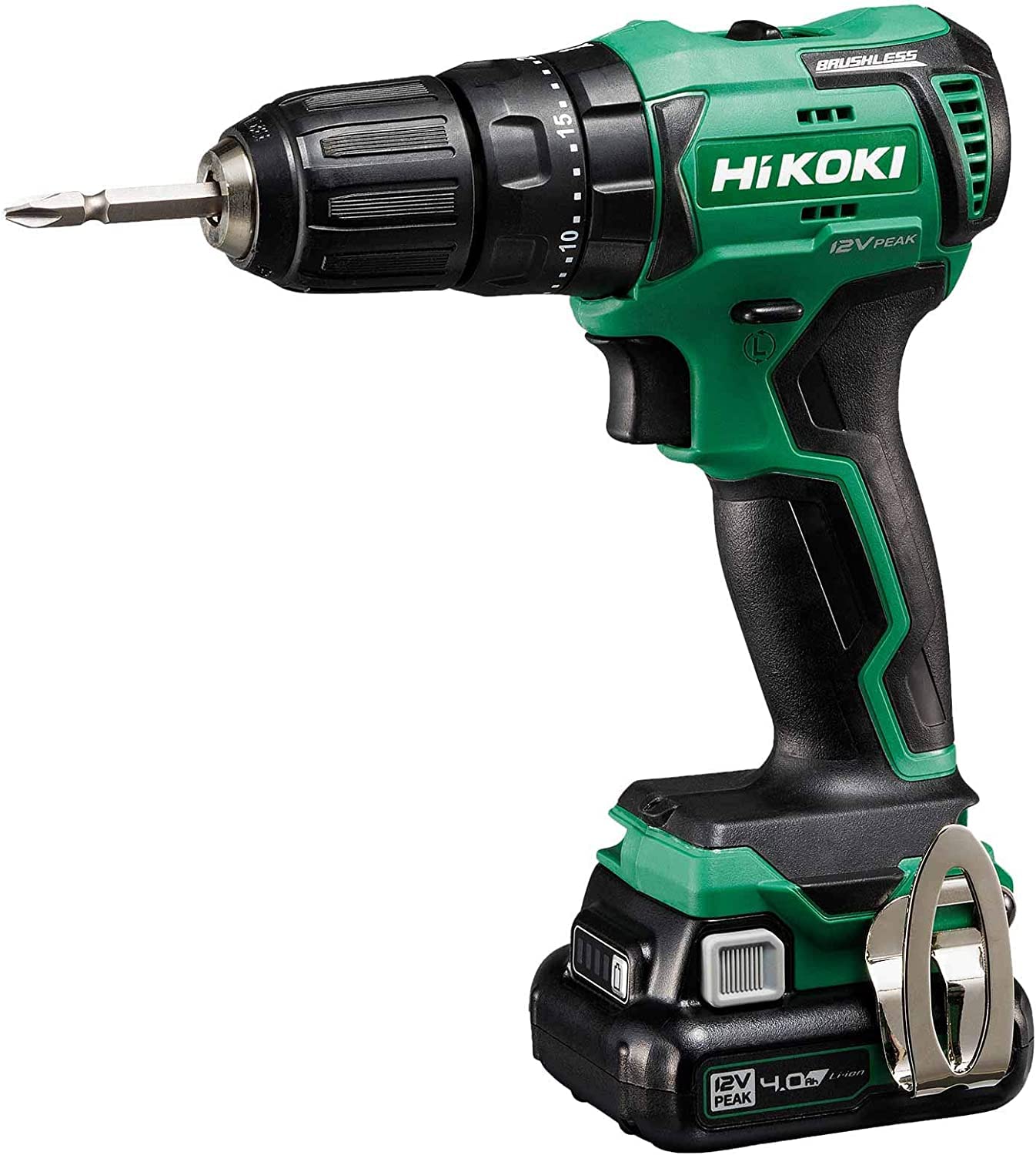 HiKOKI Perceuse-visseuse À Percussion Brushlesss 12v 2x 4ah