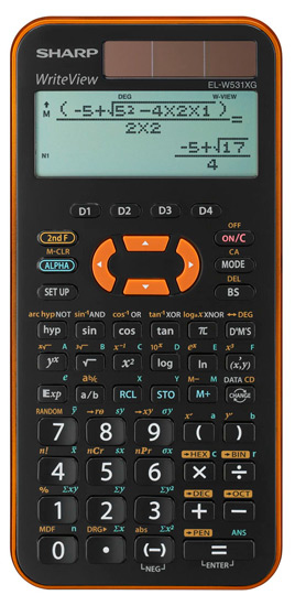 Sharp Schulrechner EL-W531XG Solar/ Battery