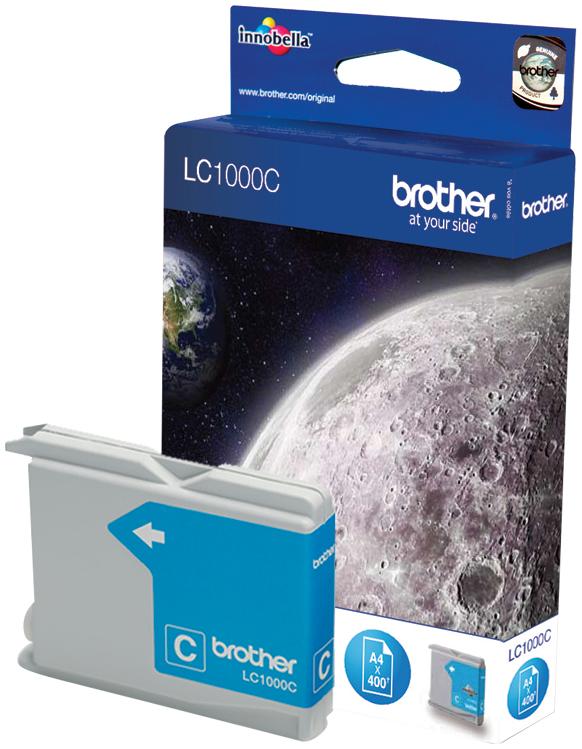BROTHER Cartouche d'encre Cyan - 500 pages - LC1000C