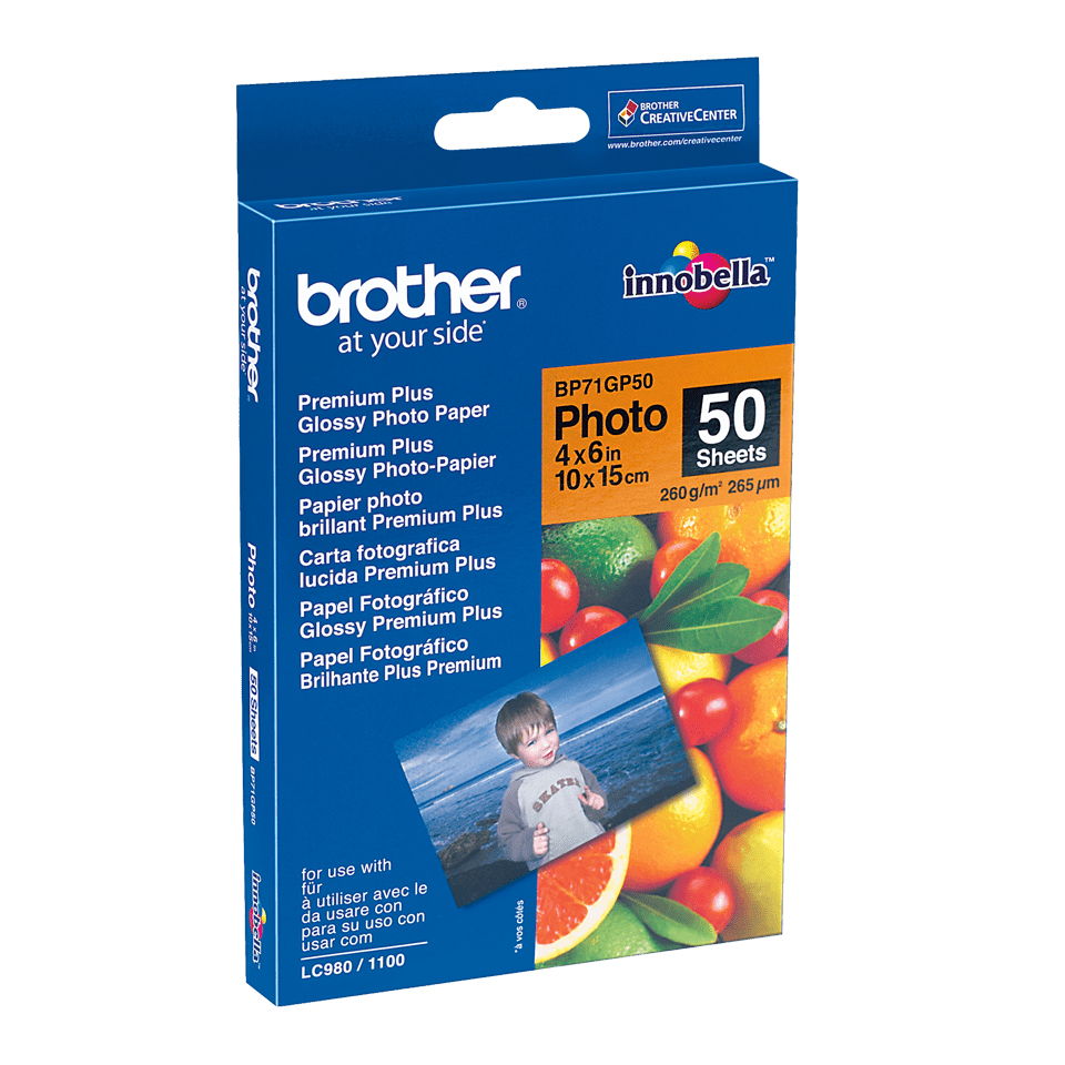 BROTHER Papier photo brillant 10 x 15 cm, 260 g/m2
