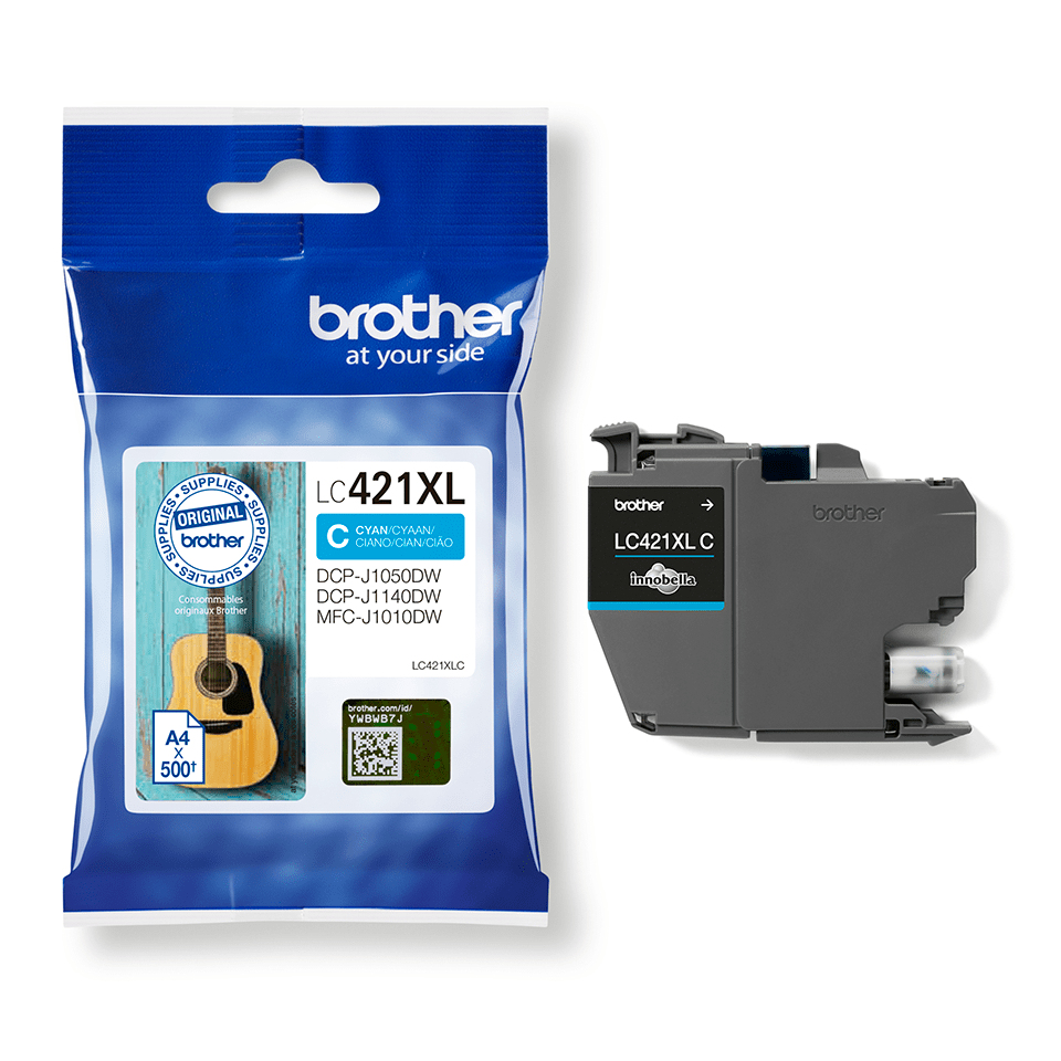 BROTHER 500-page Cyan ink cartridge