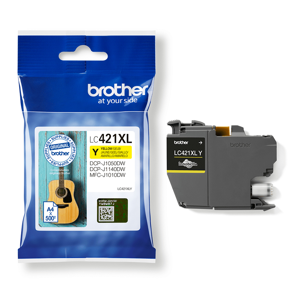 BROTHER 500-page Yellow ink cartridge