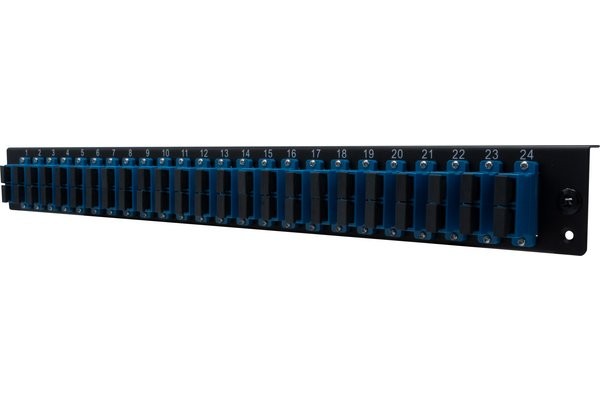 DEXLAN Façade équipée 24 SC UPC MM Duplex pour tiroir optique 1U