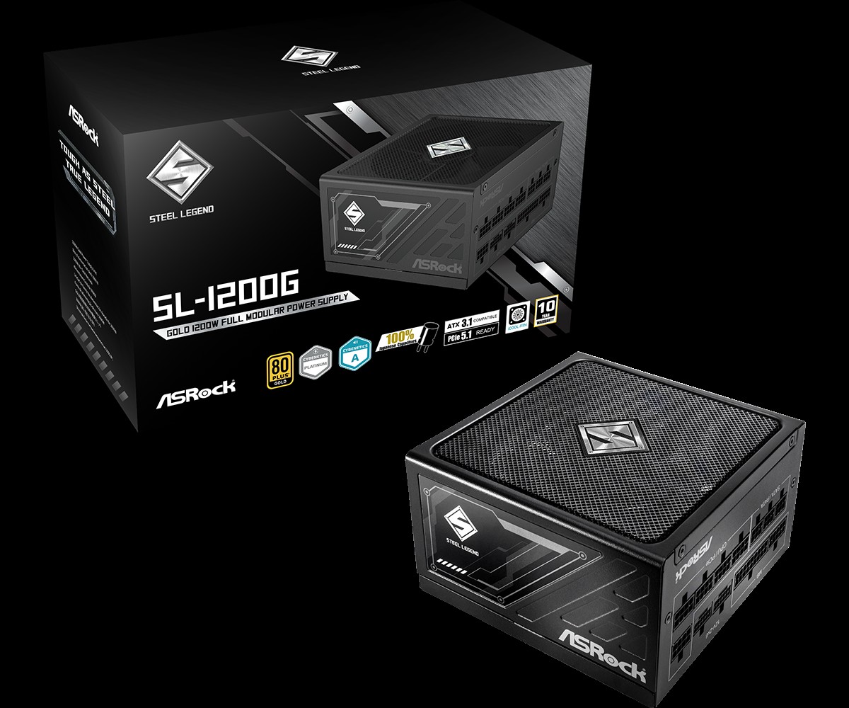 ASROCK Steel Legend SL-1200G 1200W ATX 80+ Gold bla