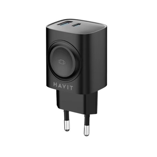 Havit Chargeur secteur   UC132 - 1x USB-C + 1x USB-A (Noir)