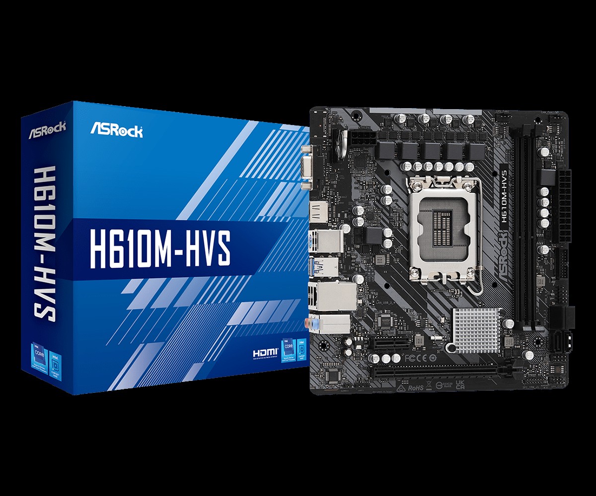 ASROCK H610M-HVS/M.2 D5 GEN5    1700 mATX HDMI/D-Sub DDR5