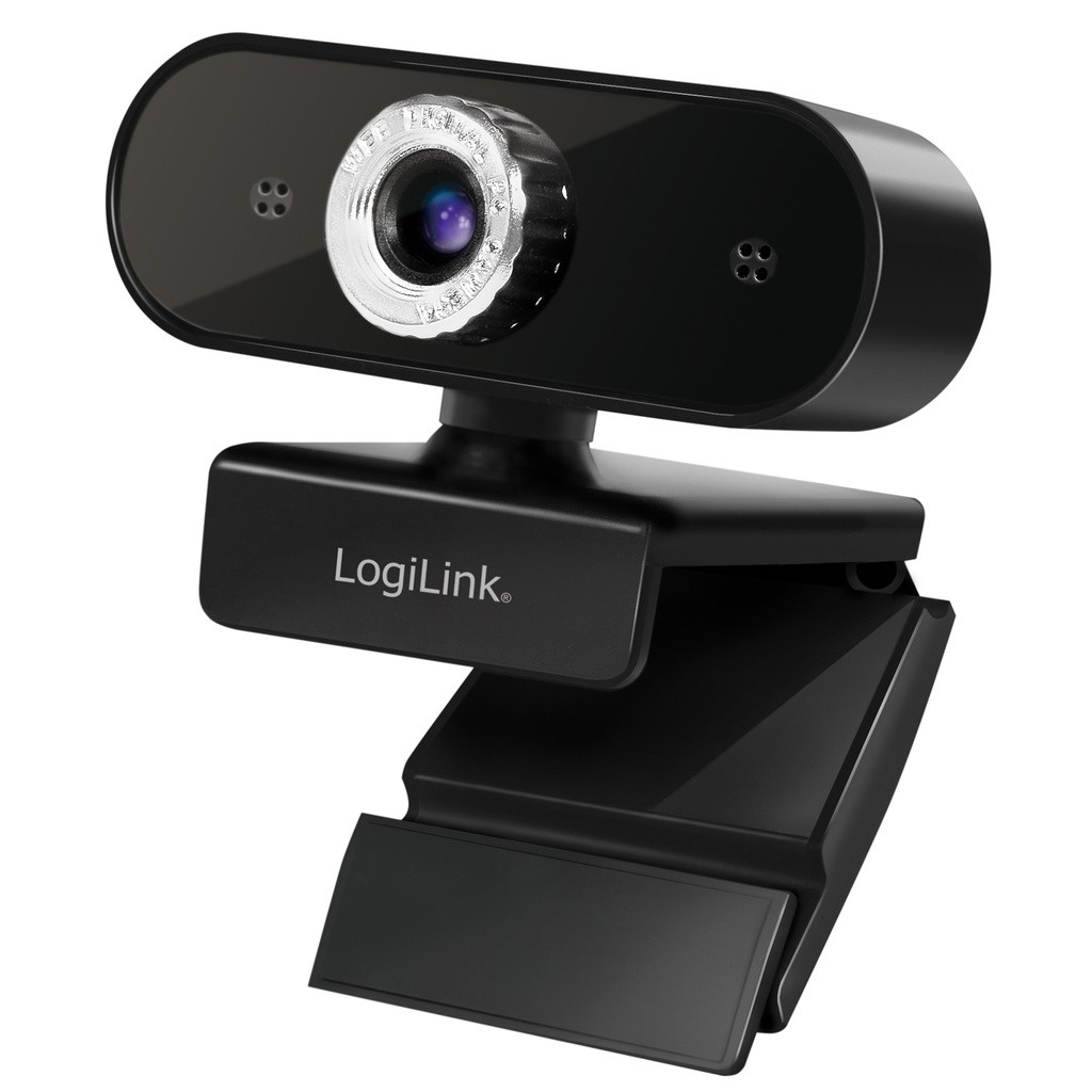 LOGILINK Webcam 1080p FHD Webcam + Mikrofon Privacy 96°
