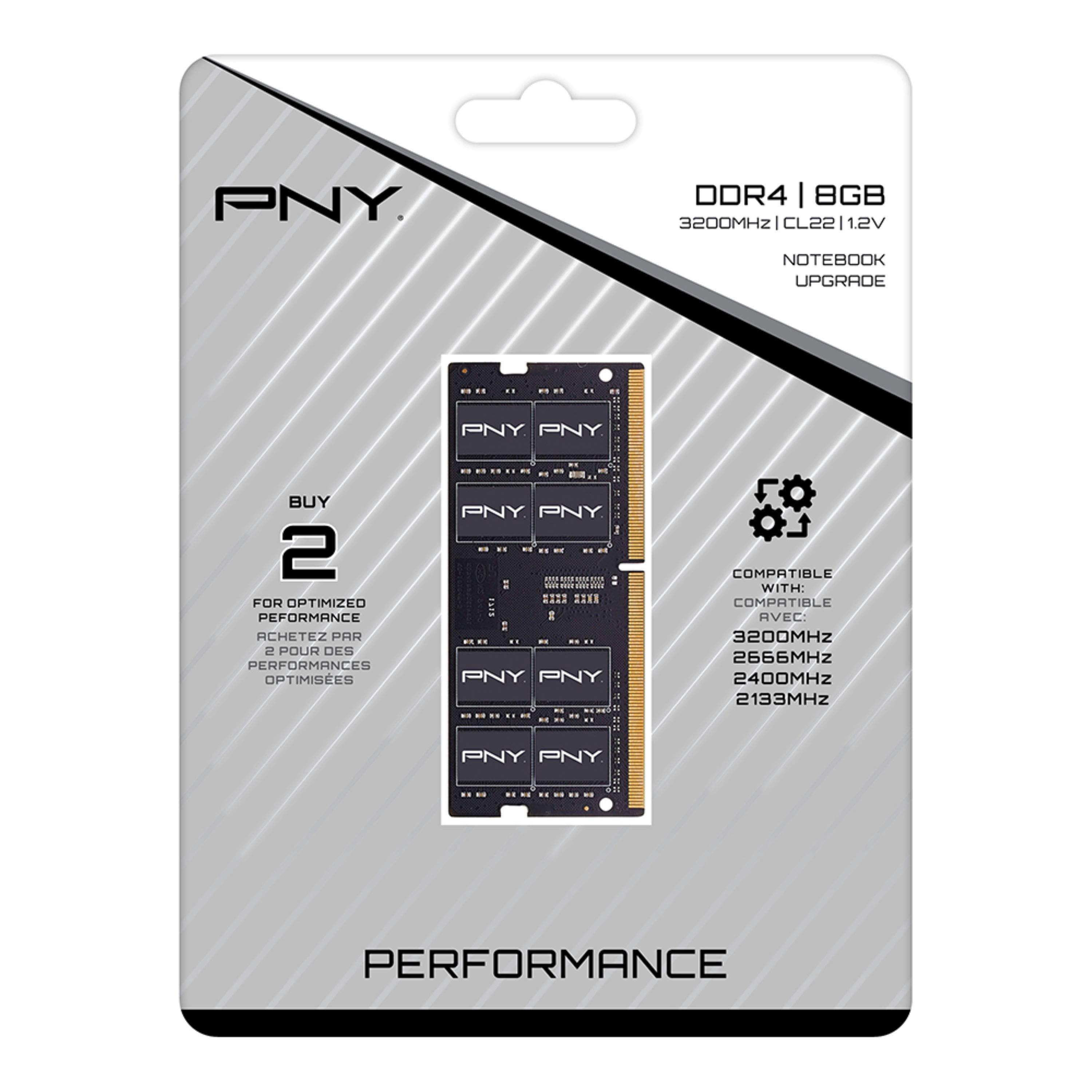 PNY DDR4  8GB PC 3200 CL22  PNY 1,2V retail