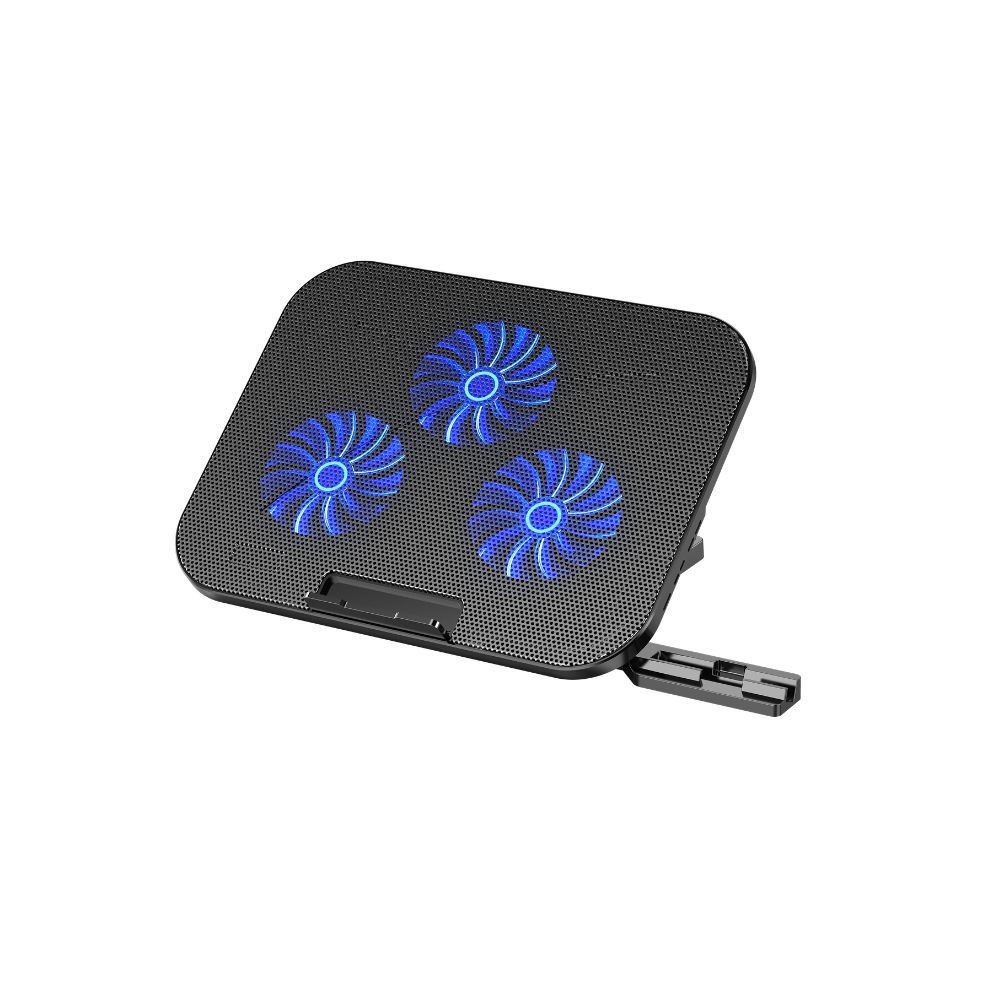 WE Support ventilÃ©, refroidisseur pour PC jusqu'Ã  17'' avec support tÃ©lÃ©phone, 5 ha