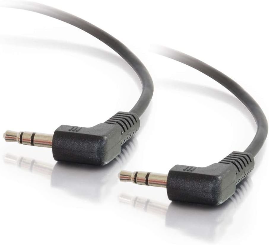 C2G AUX/MP3 Stereo-Audio-Kabel Flachkabel 150cm schwarz