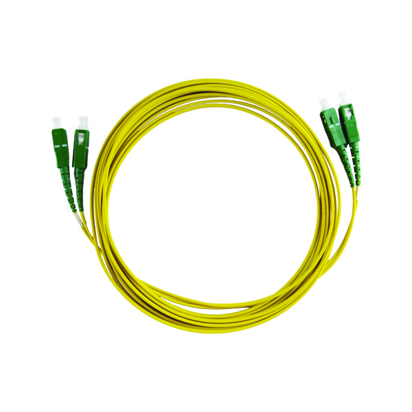 ekivalan Jarretière zip 2,0mm OS2 G652D SC-APC/ST-UPC LSZH jaune 20m