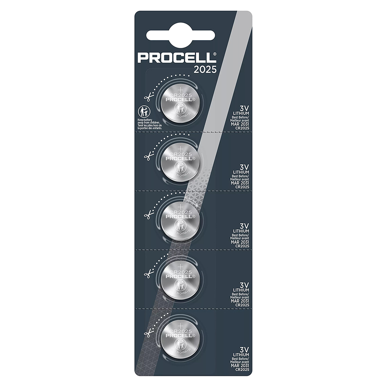 Duracell CR 2025 Lithium-Knopfzelle 3V