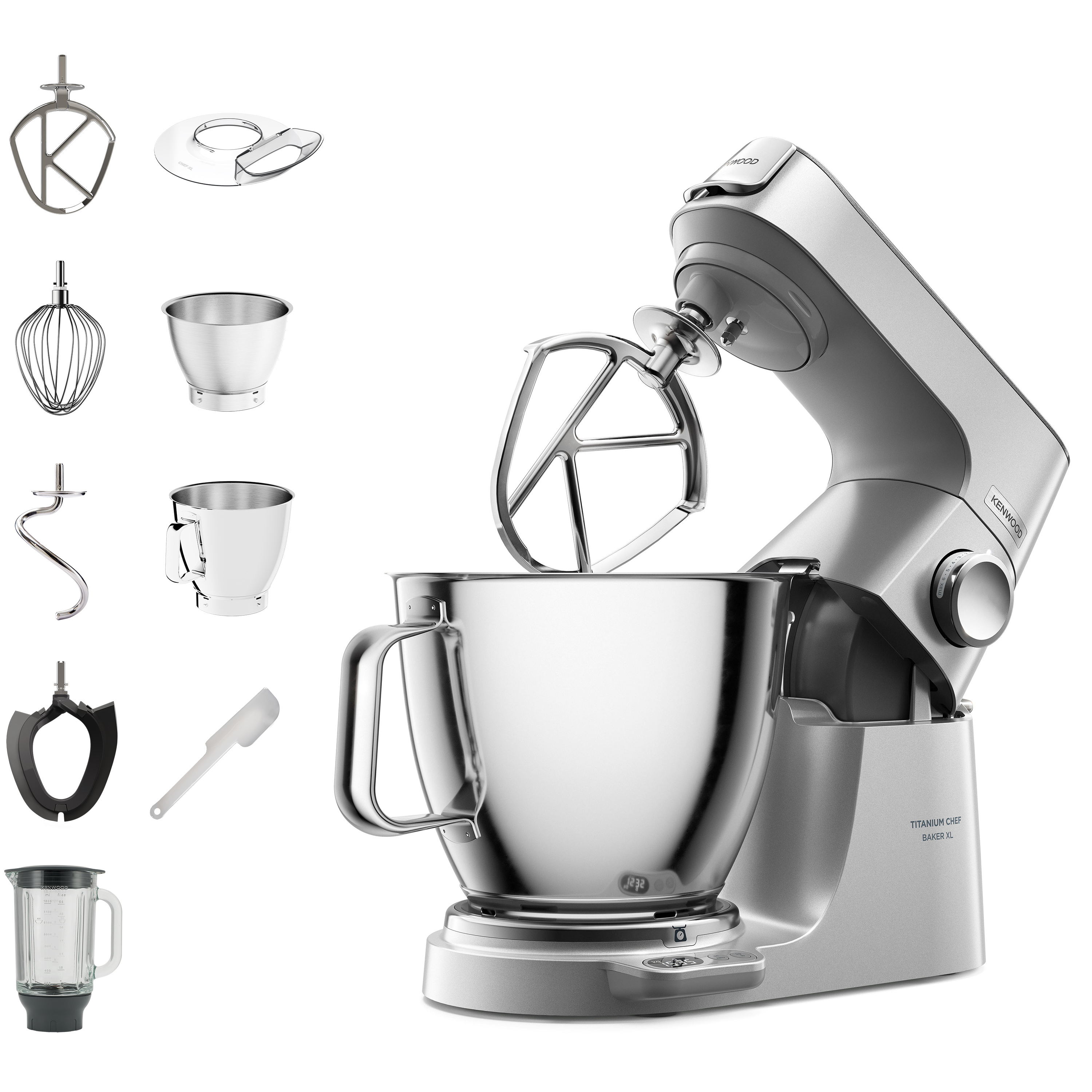 Kenwood Titanium Chef Baker XL Küchenmaschine KVL85.124SI
