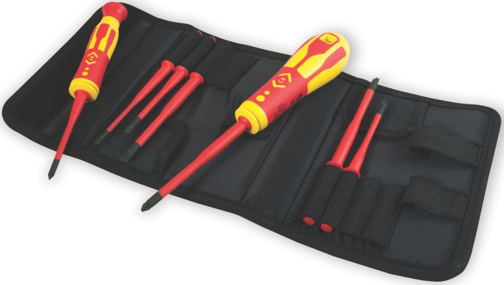 C.K Ensemble de 9 tournevis VDE interchangeables assortis