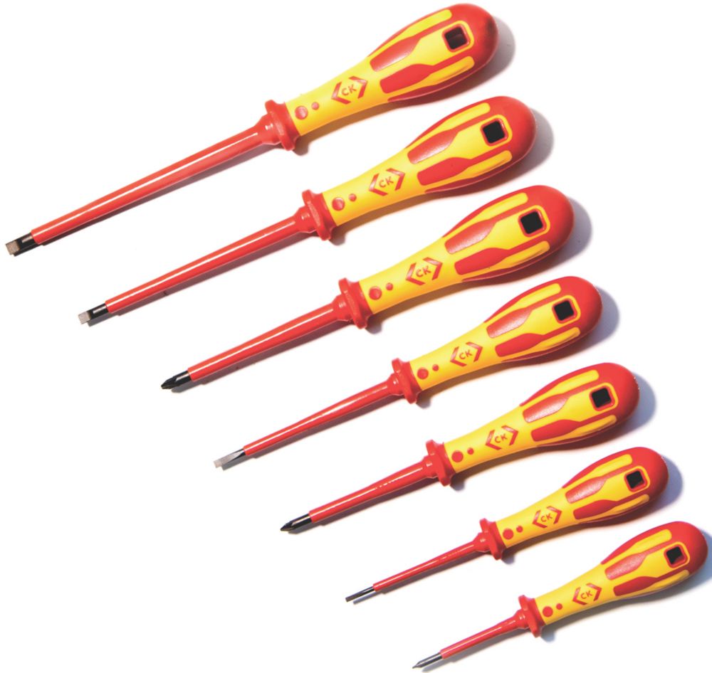 C.K Ensemble de 7 tournevis VDE Dextro Mixed