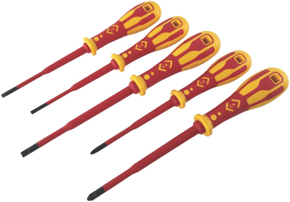 C.K Ensemble de 5 tournevis minces VDE Dextro Mixed